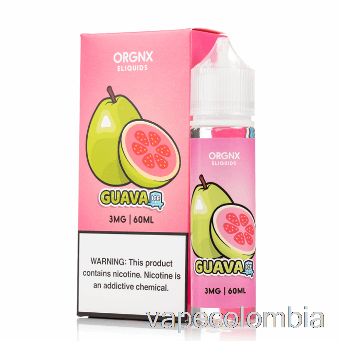 Vape Desechable Hielo De Guayaba - E-líquido Orgnx - 60ml 0mg